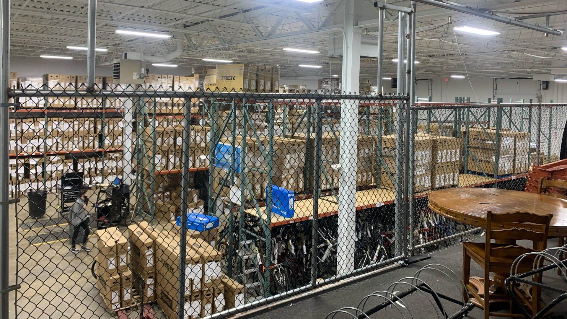 Chain Link in Warehouse
