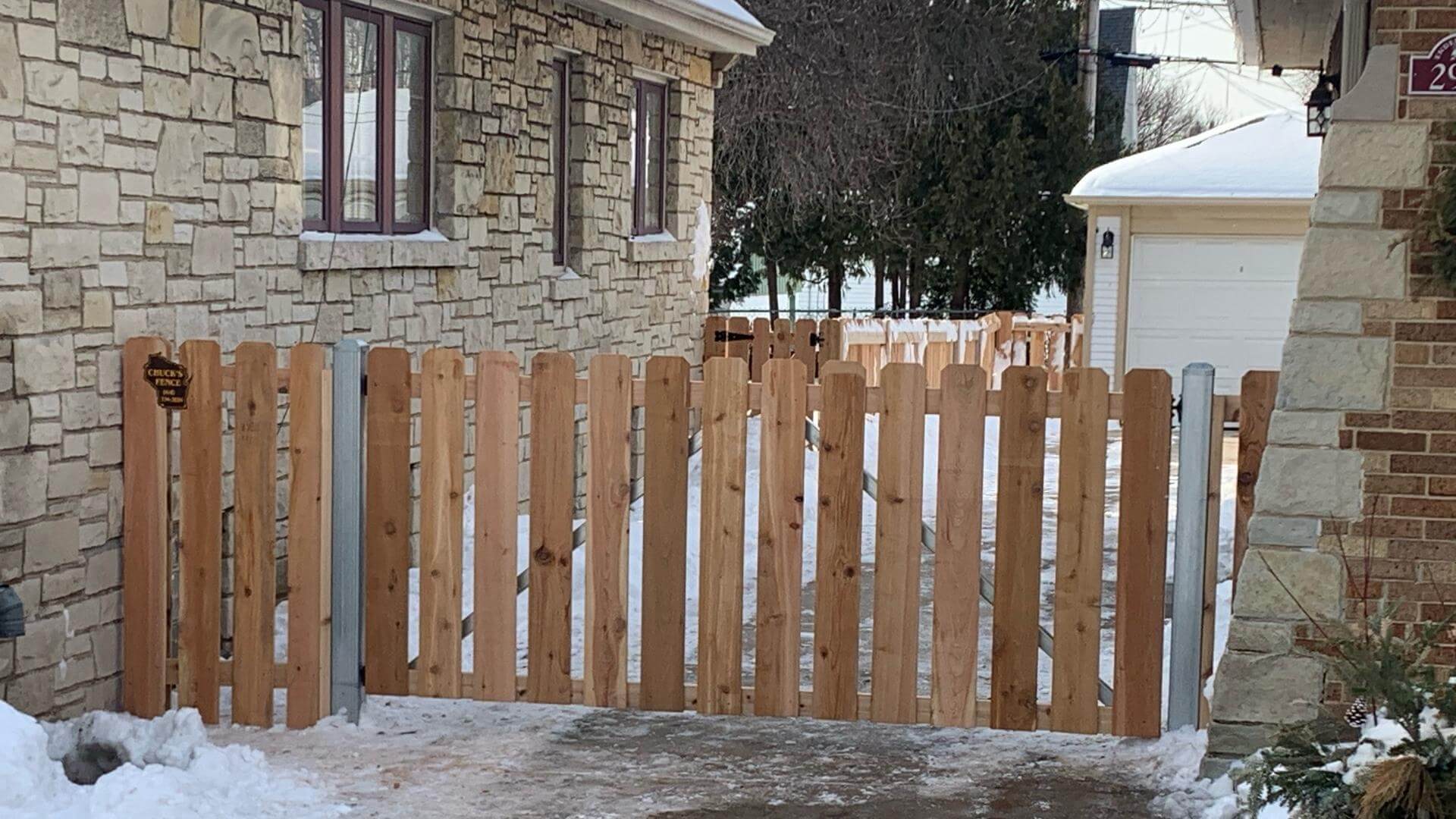 Spaced Cedar Picket Fence A490