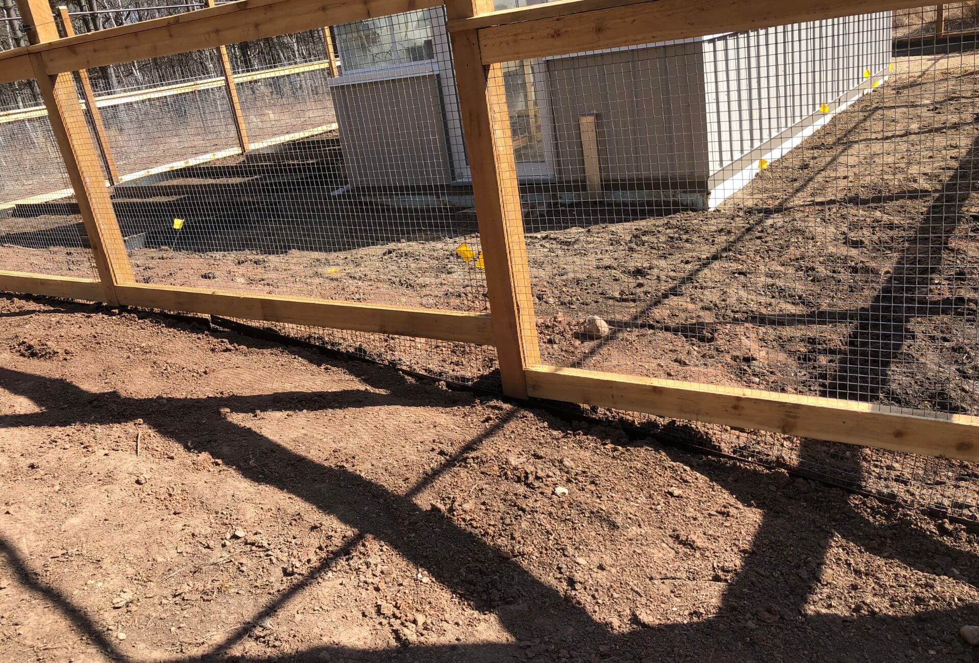 Wood-framed Wire Fence