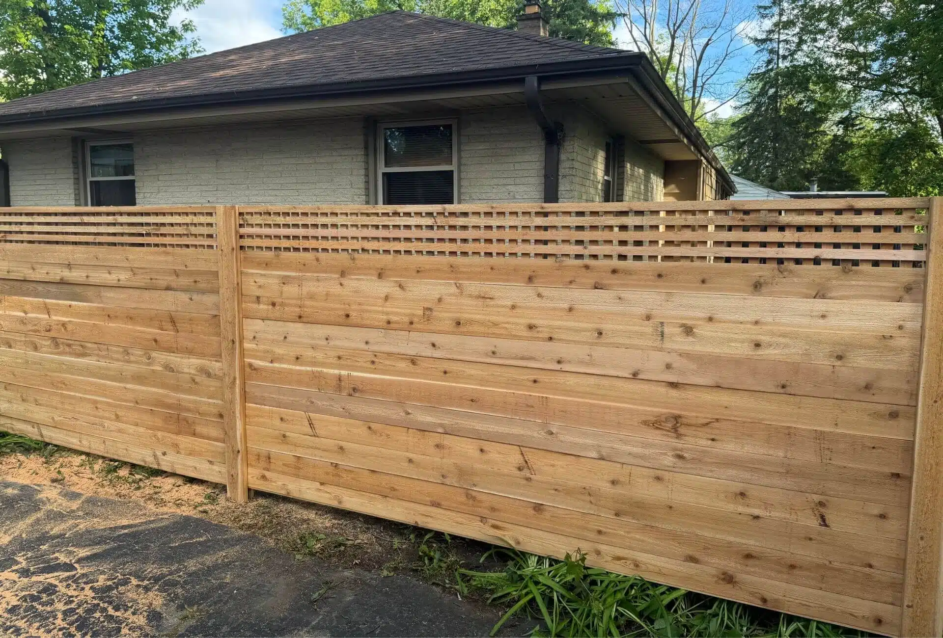 Lattice Horizontal Fence